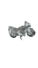 solitaire Cystal glass vintage Motorcycle Figurine with original sticker 