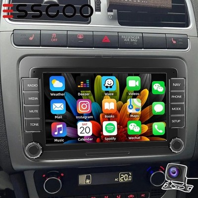 Android 14 Autoradio Carplay Navi Für VW GOLF 5 6 Plus Touran Tiguan Passat Polo