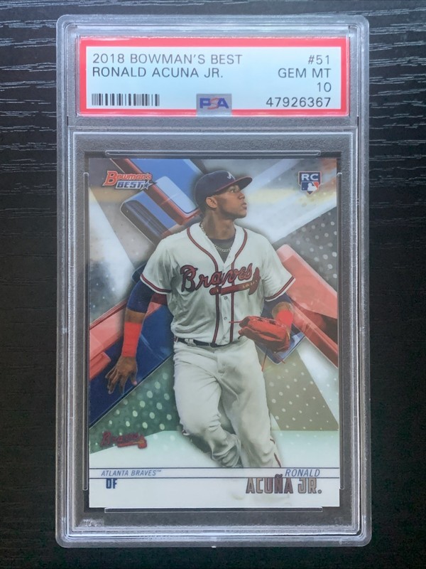 2018 Bowman's Best Ronald Acuna Jr. #51 Rookie PSA 10 Atlanta Braves