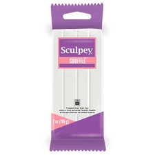 Sculpey Soufflé™ Polymer Oven-Bake Clay, Igloo White, Non Toxic, 7 oz. bar,