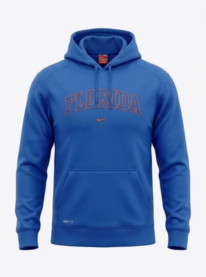 Nike Therma-Fit Mens XL Florida Gators Blue Fleece Pullover Hoodie Sweatshirt