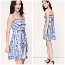 Loft Paisley Floral Summer Dress