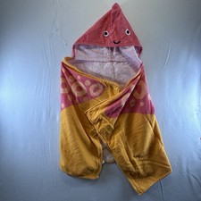 Children s Cotton Hooded Towel Coral Orange