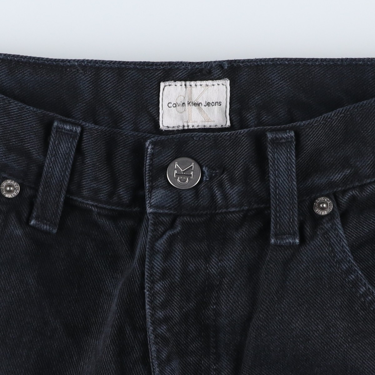 Vintage 90'S-00'S Calvin Klein Jeans Men's Black Straight Denim Pants Size W30 thumbnail 7