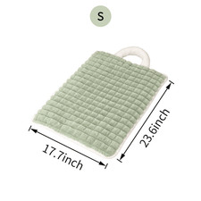 Soft Fabric Dog Mat with Handle - Washable Crate and Travel Sleeping Pad