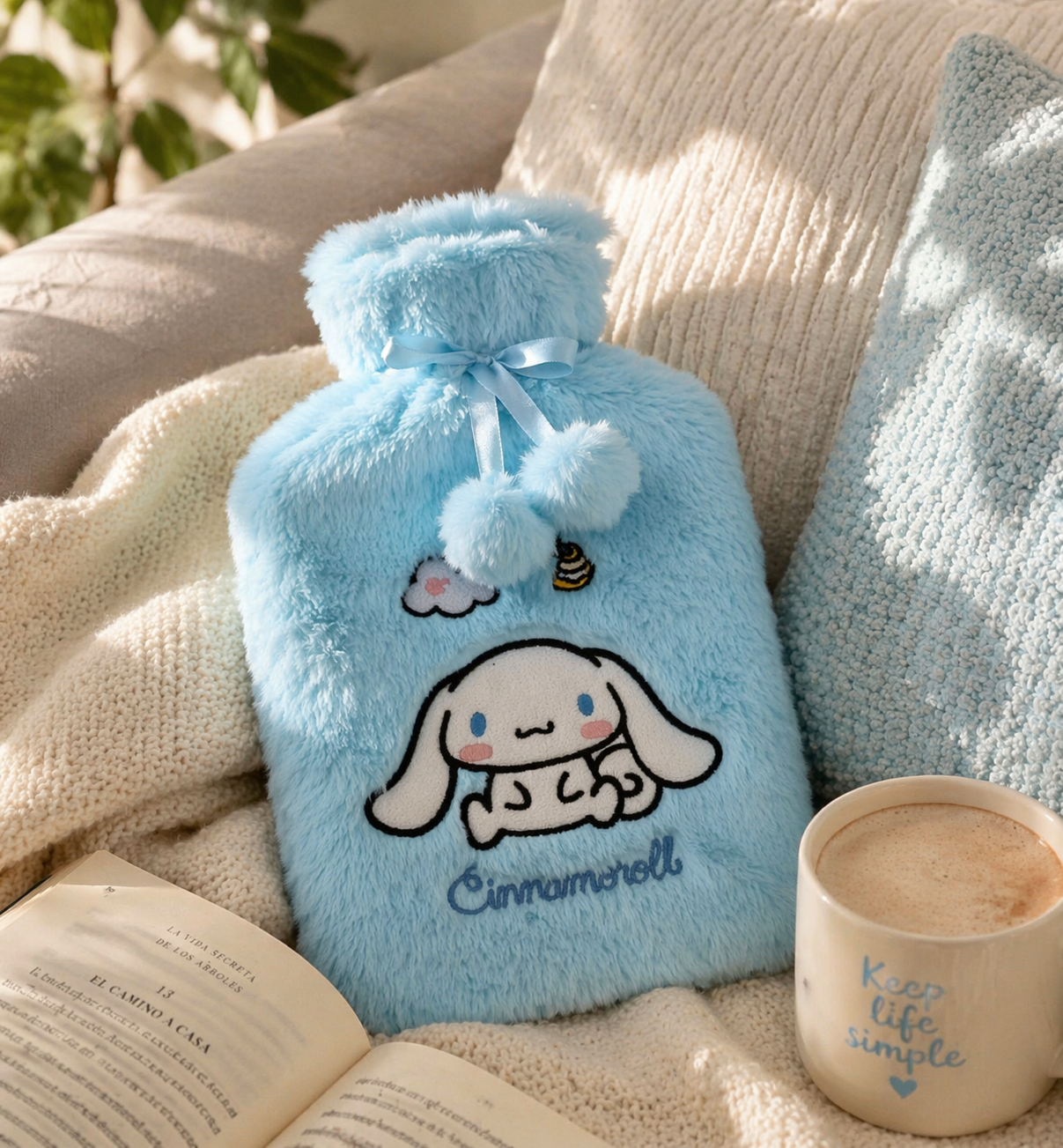 Cinnamoroll Fur Hot Water Bottle 1L