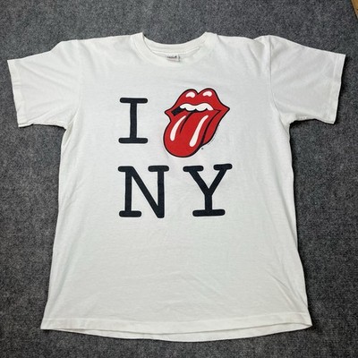 Vtg 1997 Rolling Stones I Love new York T-shirt Mens L 90s Concert
