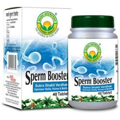 Basic Ayurveda Sperm Booster (40 Tab) helpful in boosting sperm count.