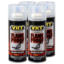 VHT High Temp Paint VHTSP115 (4-PACK); FlameProof 11oz Satin Clear 1300°F-2000°F