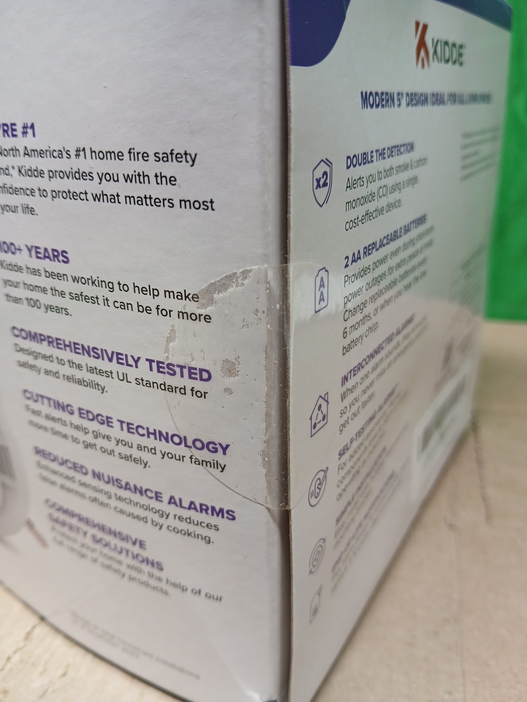 2 PACK! Kidde Hardwired Smoke & Carbon Monoxide Detector, AA Battery 30CUAR!