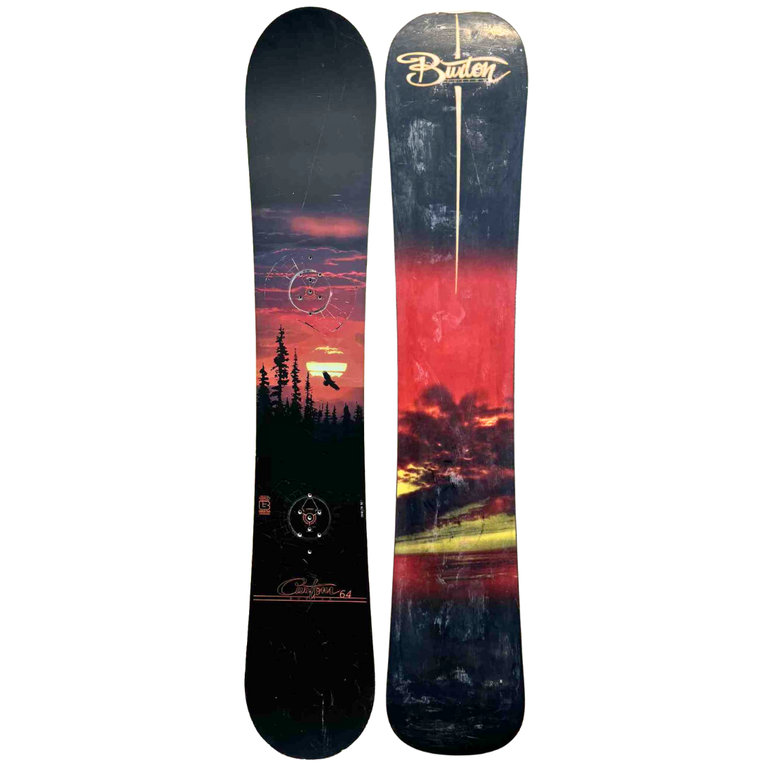 Burton Custom 60 スノーボード 黒 オレンジ Burton CUSTOM 164cm Sunrise Sunset Snowboard Rare Classic