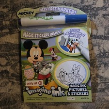 Disney Mickey And Friends Imagine Ink Magic Ink Pictures  Stickers BRAND NEW