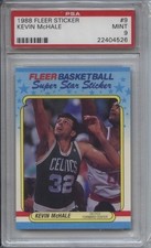 1988 Fleer Sticker #9 Kevin McHale PSA 9 Mint Celtics HOF Centered 