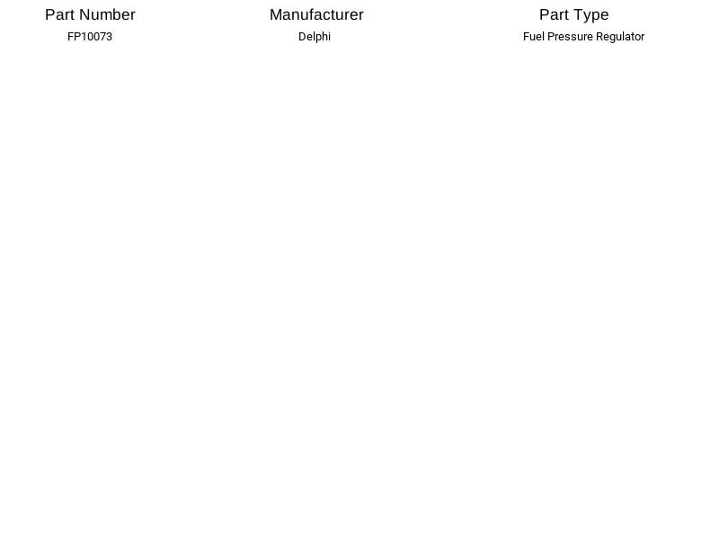 Delphi Fuel Pressure Regulator FP10073 for Chrysler Dodge Plymouth Daytona 91-95 - Image 4 of 4