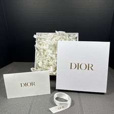Dior Gift Box Packaging Set Ribbon Tissue Card Authentic Luxury Packaging 8.5  