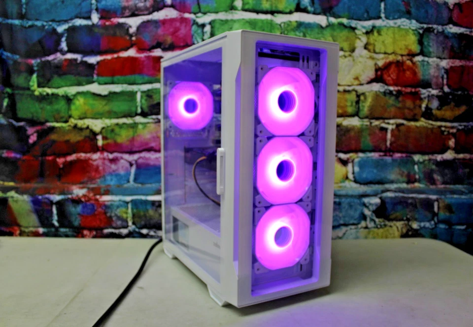 Custom RGB Gaming Desktop PC Intel Core i7 3.40 Quad 32 GB SSD Nvidia RTX 5060 - Image 3 of 4