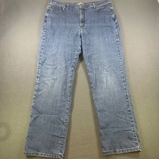 Lee Classic Fit Straight Leg Jeans Medium Wash High Rise Denim Womens 18W 36x31