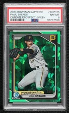 2024 Bowman Sapphire Edition Chrome Prospects Green 56/99 Paul Skenes PSA 8 19fe