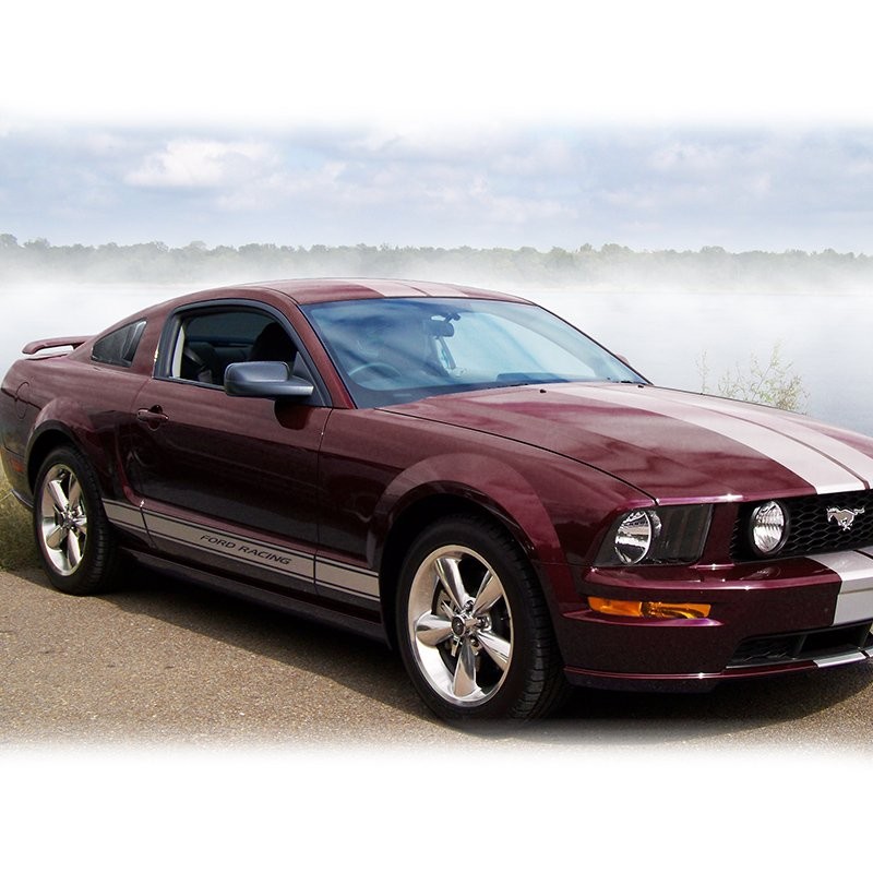 FIT FORD MUSTANG CARBON STYLE SIDE 1/4 QUARTER WINDOW LOUVERS SCOOP COVER VENT