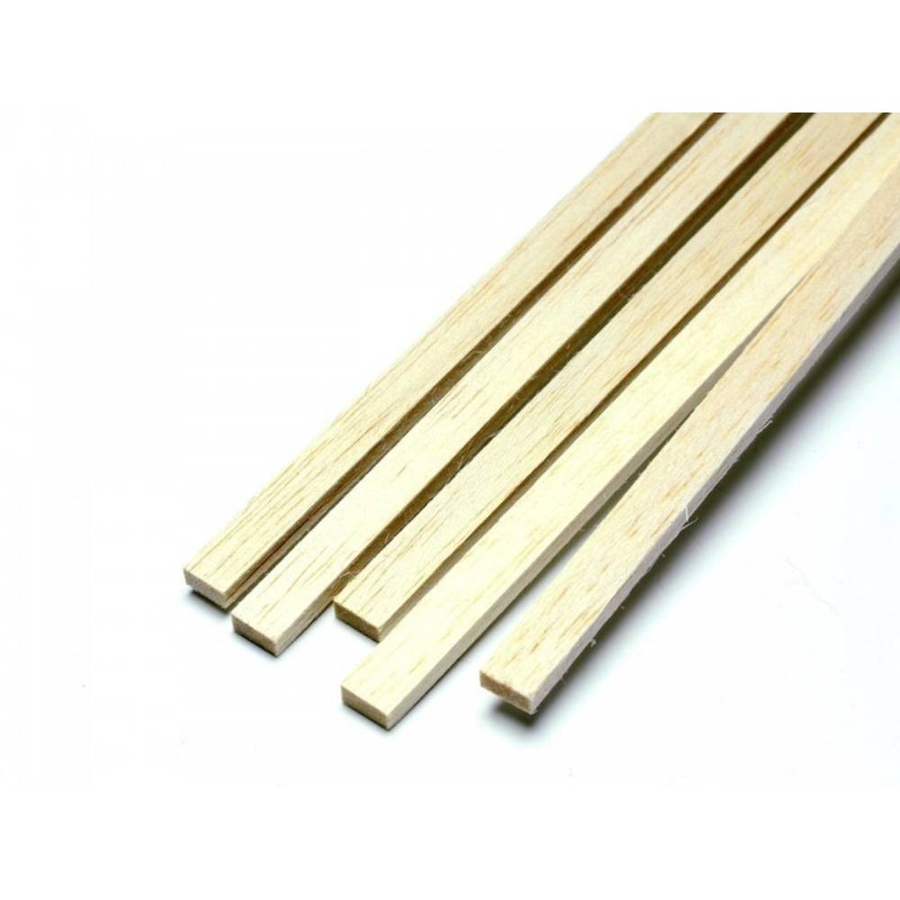 Balsa modélisme bois baguette 1000 x 20 x 15 mm Pichler lot de 5