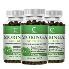 3x Moringa Powder Capsules AntiInflammatory Energy Metabolism Immune Support