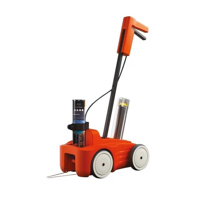 Chariot de traçage de ligne DRIVER SOPPEC 441600PURE en polyéthylène à roues de 150 mm