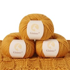 100 Merino Wool Yarn 6-Ply Luxurious and Soft Yarn for Hand Knitting Croch...