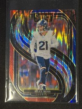 2024 Panini Select - Premier Level Riley Moss #190 Red & Blue Shock Prizm