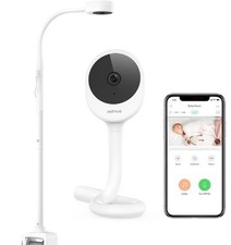 NETVUE Peekababy Baby Monitor Wi-Fi Camera Crib Mount 2 way talk White
