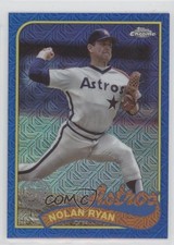 2024 Series 1 1989 Topps Chrome Silver Pack Blue Refractor Nolan Ryan HOF e8a