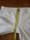 Ecru Size 10 White Straight Leg Stretch Slim Cropped Ankle Pants — photo 4