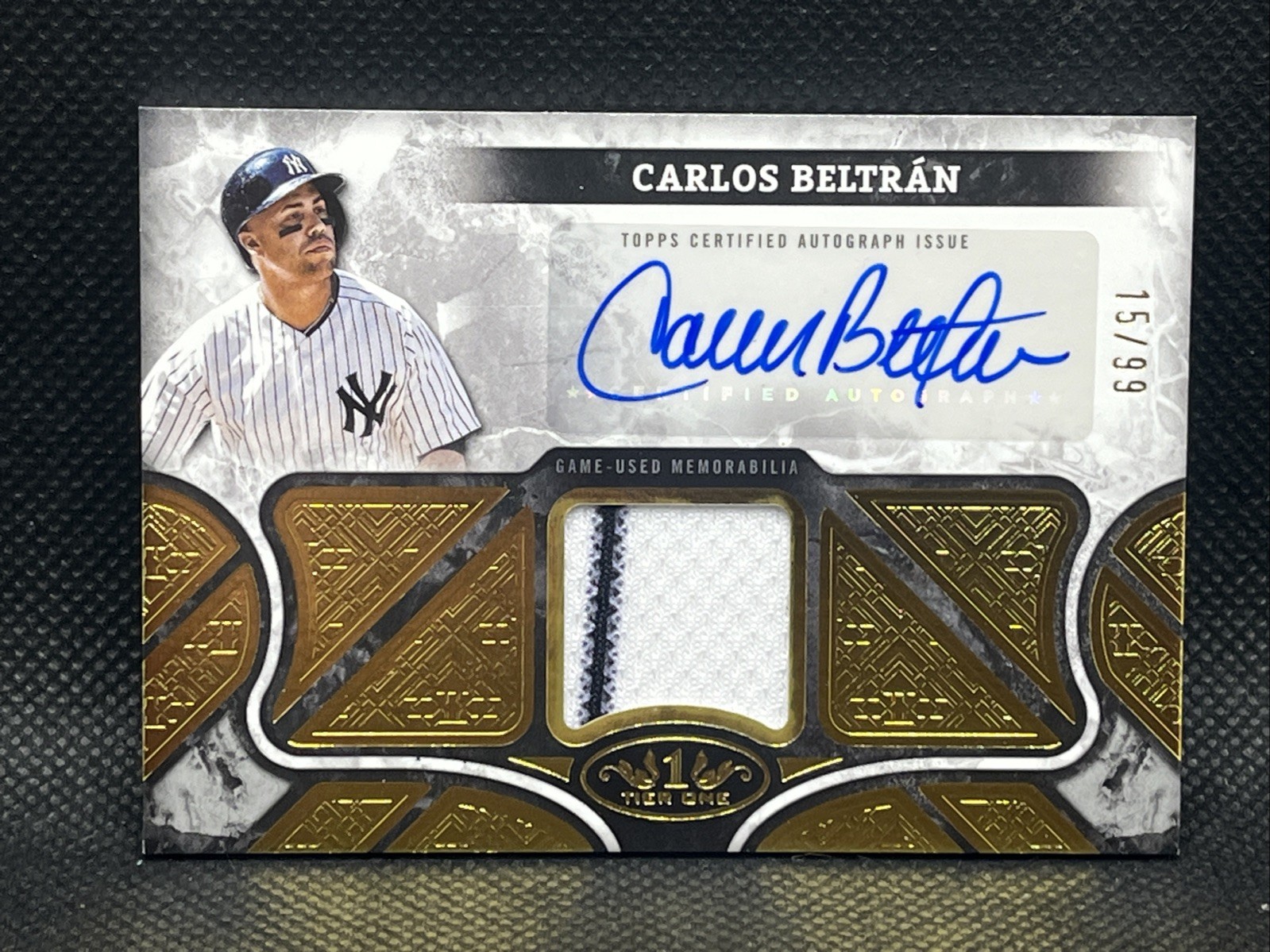 Carlos Beltran 2025 Topps Tier One #TSS-CB Top Shelf Signatures 