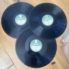 3x ANTONIO NOTARIELLO Rare Vintage Gramophone Bundle WITTON W6003/4/6 78rpm