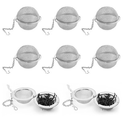 Loose Leaf Tea Steeper, 8Pcs Ball Infusers for normal, Sliver 