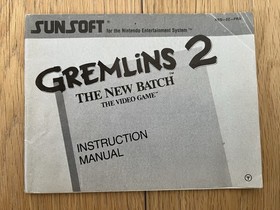 GREMLINS 2 THE NEW BATCH + NOTICE (NINTENDO NES - FRA/FAH - PAL - ORIGINAL)