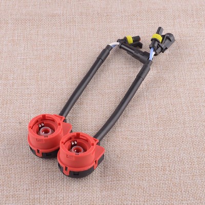 2Pcs D2S D2R D2C D4S/D4C HID Xenon Bulb Ballast AMP Socket Adapter Harness Cable