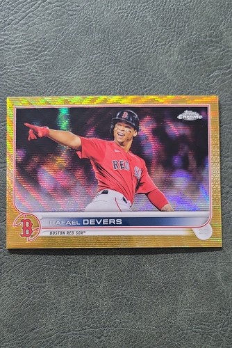 2022 Topps Chrome - Rafael Devers #171 Gold Wave Refractor /50