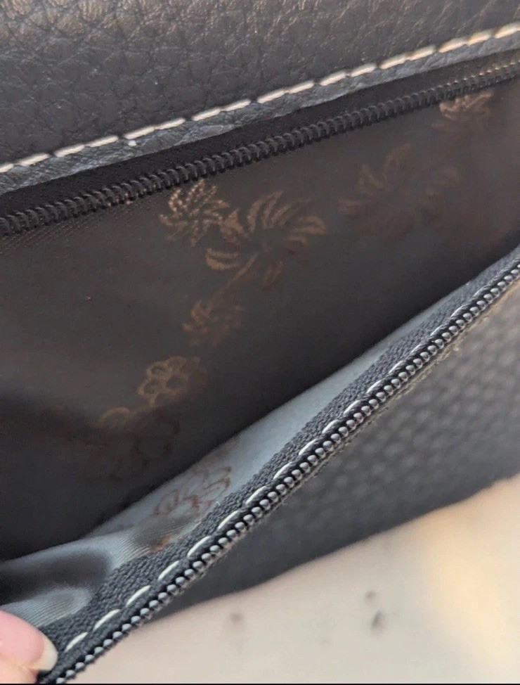 Trinity Ranch Tooled Collection Black Wallet Teal… - image 10