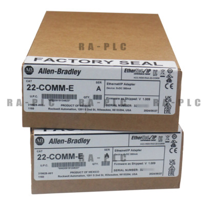 New Allen-Bradley 22-COMM-E PowerFlex Component Class, EtherNet/IP Adapter SER A