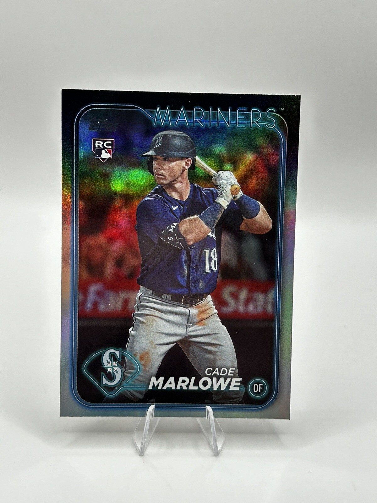 CADE MARLOWE 2024 Topps Series 1 Rainbow Foil Parallel Seattle Mariners #286 RC