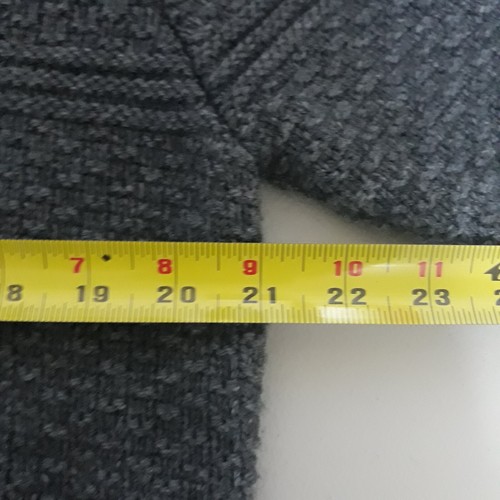 Superdry Herren Pullover Zopfmuster 1/4 Reißverschluss 2XL Grau Wollmischung Outdoor - Bild 7 von 8