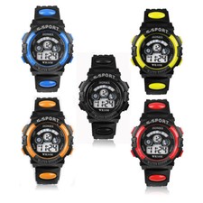 NEW Digital Sport Wrist Watch Multi Led Light Alarm Date Kids Boy's Girls Gift