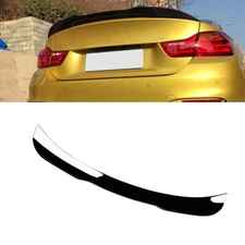 PSM Style Gloss Black For 2015-2020 BMW F82 M4 Coupe Rear Trunk Spoiler Wing ABS