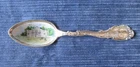 Sterling Enamel Souvenir Spoon of the Alamo San Antonio Texas 5 5/8"
