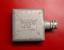 Appleton Type FSE Unilet Industrial Electric Box 1/2", Mall Iron, 4-plug, USA