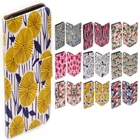 For Samsung Galaxy Series Floral Pattern Print Wallet Mobile Phone Case Cover #3
