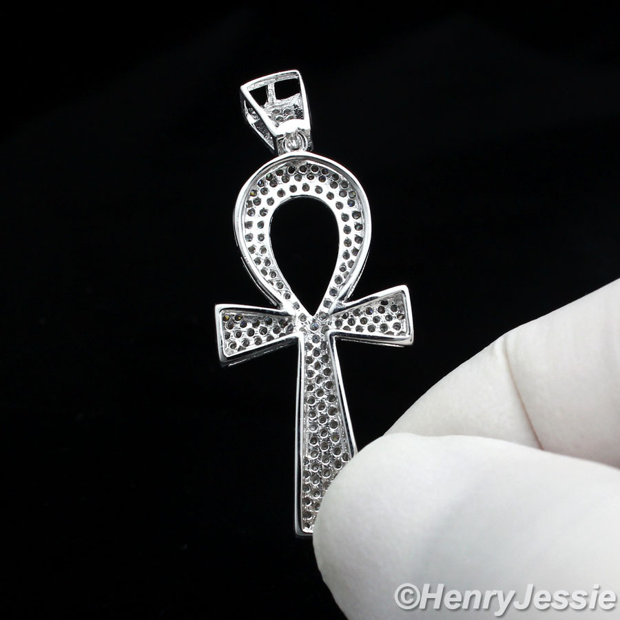 Armonia Eterna - Ciondolo Ankh In Argento Sterling 925 Rodiato - Foto 9