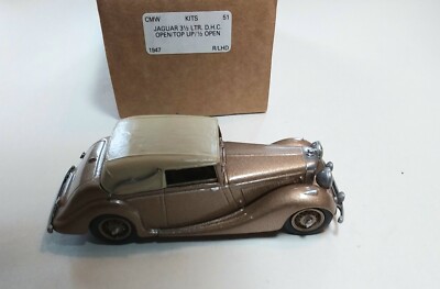 Neuwertiger originalverpackter Jaguar Mk IV von Mini Marque 43 Weißmetall
