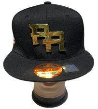 PUERTO RICO PR FLAG GOLD LOGO Snapback Adjustable Baseball Cap Hat LOT 1-12pcs