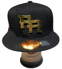 PUERTO RICO PR FLAG GOLD LOGO Snapback Adjustable Baseball Cap Hat LOT 1-12pcs